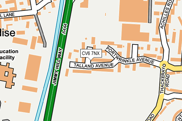 CV6 7NX map - OS OpenMap – Local (Ordnance Survey)