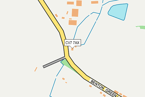 CV7 7AX map - OS OpenMap – Local (Ordnance Survey)