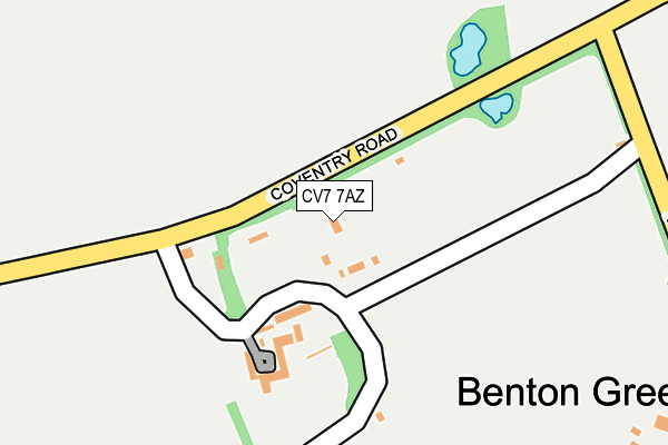 CV7 7AZ map - OS OpenMap – Local (Ordnance Survey)