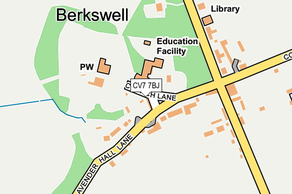 CV7 7BJ map - OS OpenMap – Local (Ordnance Survey)