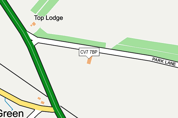 CV7 7BP map - OS OpenMap – Local (Ordnance Survey)