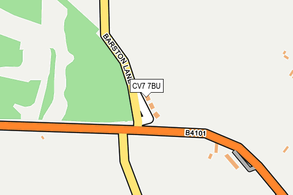 CV7 7BU map - OS OpenMap – Local (Ordnance Survey)