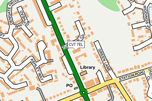 CV7 7EL map - OS OpenMap – Local (Ordnance Survey)
