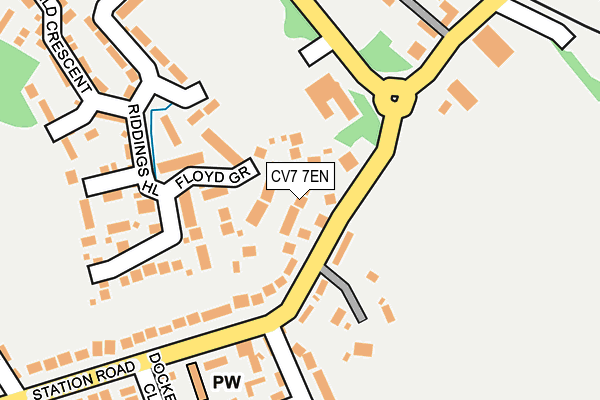 CV7 7EN map - OS OpenMap – Local (Ordnance Survey)