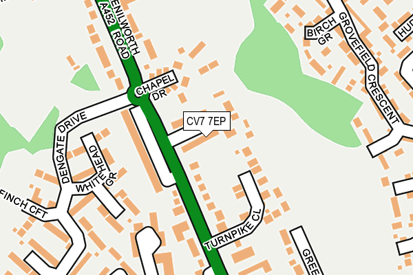 CV7 7EP map - OS OpenMap – Local (Ordnance Survey)