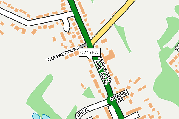 CV7 7EW map - OS OpenMap – Local (Ordnance Survey)
