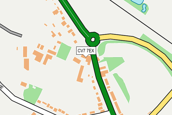 CV7 7EX map - OS OpenMap – Local (Ordnance Survey)