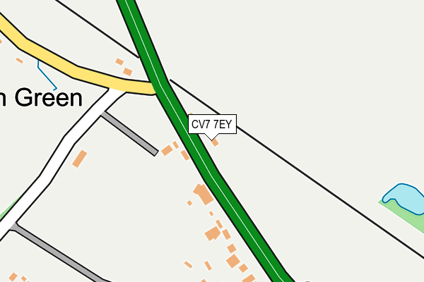 CV7 7EY map - OS OpenMap – Local (Ordnance Survey)