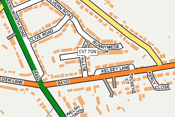 CV7 7GN map - OS OpenMap – Local (Ordnance Survey)