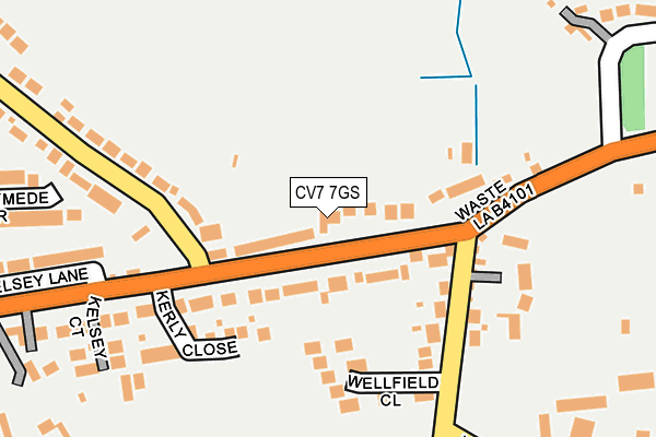CV7 7GS map - OS OpenMap – Local (Ordnance Survey)