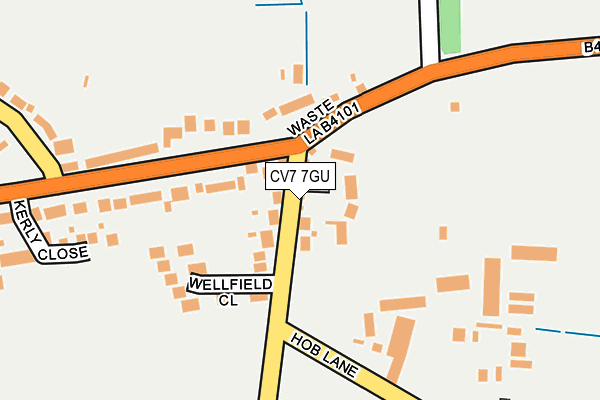 CV7 7GU map - OS OpenMap – Local (Ordnance Survey)