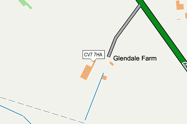 CV7 7HA map - OS OpenMap – Local (Ordnance Survey)