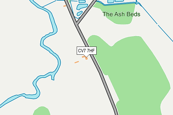 CV7 7HF map - OS OpenMap – Local (Ordnance Survey)