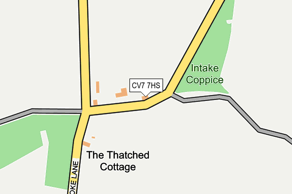CV7 7HS map - OS OpenMap – Local (Ordnance Survey)