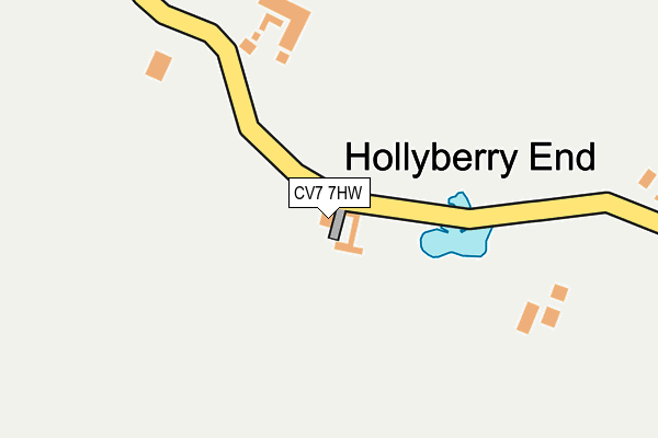 CV7 7HW map - OS OpenMap – Local (Ordnance Survey)