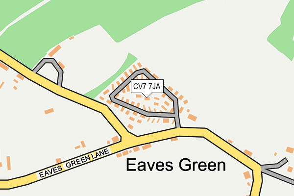 CV7 7JA map - OS OpenMap – Local (Ordnance Survey)