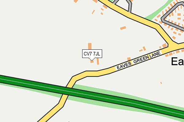 CV7 7JL map - OS OpenMap – Local (Ordnance Survey)