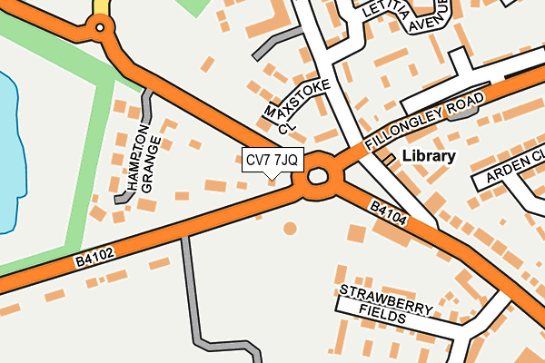 CV7 7JQ map - OS OpenMap – Local (Ordnance Survey)