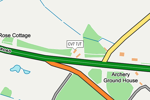 CV7 7JT map - OS OpenMap – Local (Ordnance Survey)