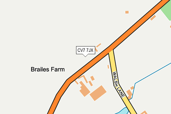 CV7 7JX map - OS OpenMap – Local (Ordnance Survey)
