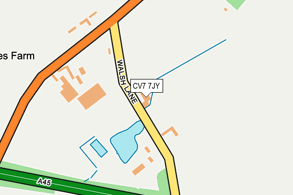 CV7 7JY map - OS OpenMap – Local (Ordnance Survey)
