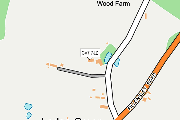 CV7 7JZ map - OS OpenMap – Local (Ordnance Survey)