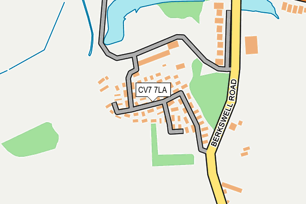 CV7 7LA map - OS OpenMap – Local (Ordnance Survey)