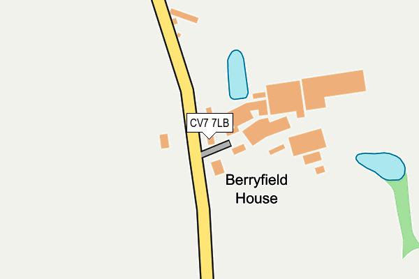 CV7 7LB map - OS OpenMap – Local (Ordnance Survey)