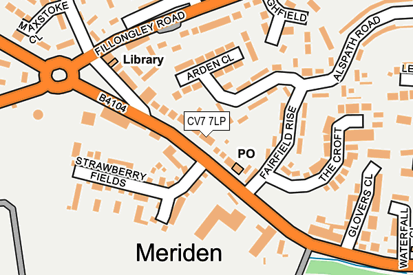 CV7 7LP map - OS OpenMap – Local (Ordnance Survey)