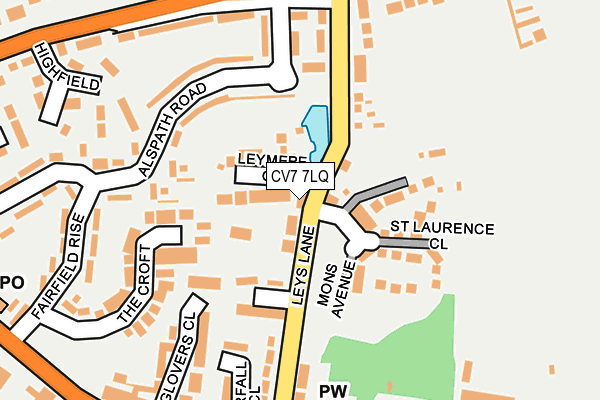 CV7 7LQ map - OS OpenMap – Local (Ordnance Survey)