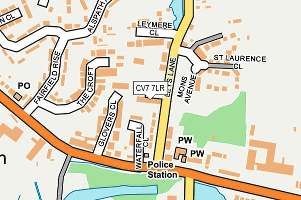 CV7 7LR map - OS OpenMap – Local (Ordnance Survey)