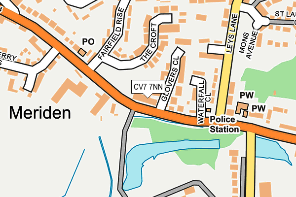 CV7 7NN map - OS OpenMap – Local (Ordnance Survey)