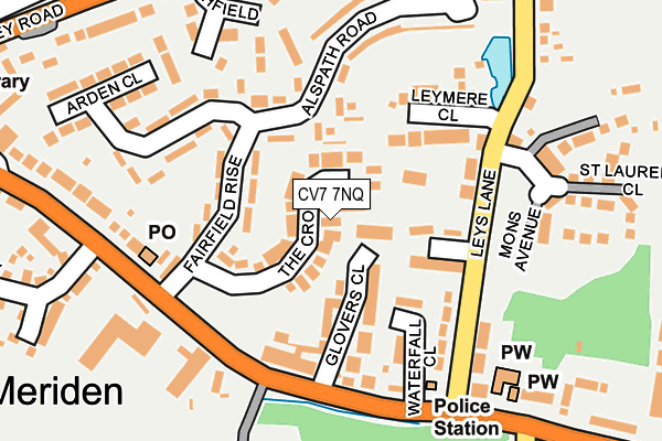 CV7 7NQ map - OS OpenMap – Local (Ordnance Survey)