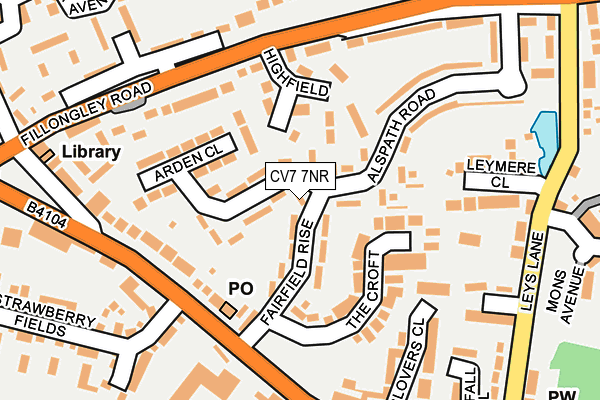 CV7 7NR map - OS OpenMap – Local (Ordnance Survey)