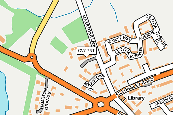 CV7 7NT map - OS OpenMap – Local (Ordnance Survey)