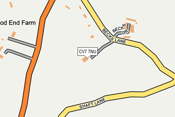 CV7 7NU map - OS OpenMap – Local (Ordnance Survey)