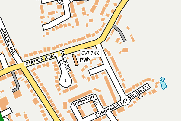 CV7 7NX map - OS OpenMap – Local (Ordnance Survey)