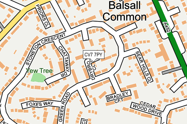 CV7 7PY map - OS OpenMap – Local (Ordnance Survey)