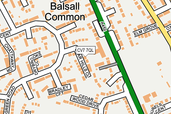 CV7 7QL map - OS OpenMap – Local (Ordnance Survey)