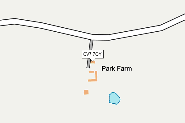 CV7 7QY map - OS OpenMap – Local (Ordnance Survey)