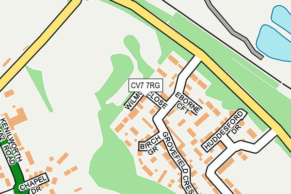 CV7 7RG map - OS OpenMap – Local (Ordnance Survey)