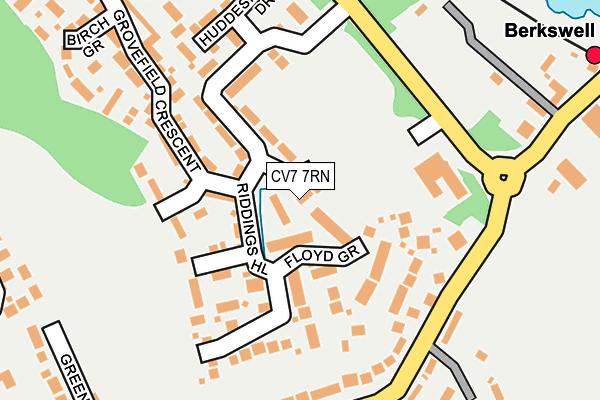 CV7 7RN map - OS OpenMap – Local (Ordnance Survey)