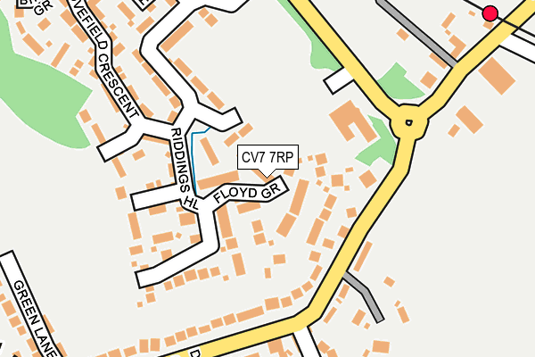 CV7 7RP map - OS OpenMap – Local (Ordnance Survey)