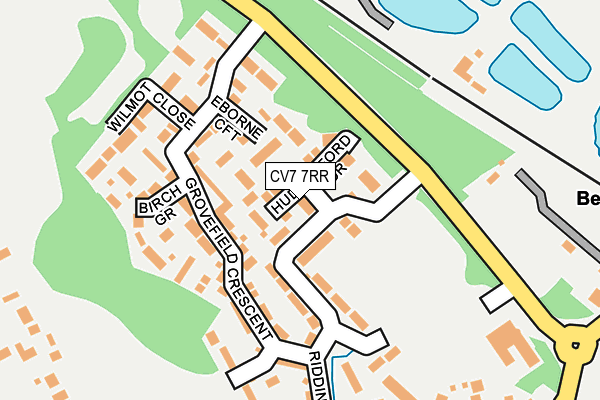 CV7 7RR map - OS OpenMap – Local (Ordnance Survey)