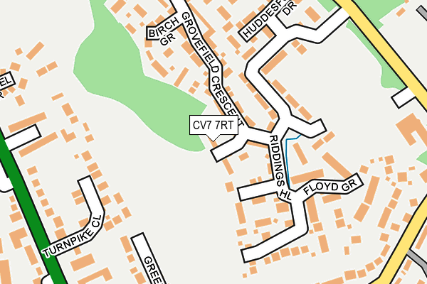 CV7 7RT map - OS OpenMap – Local (Ordnance Survey)