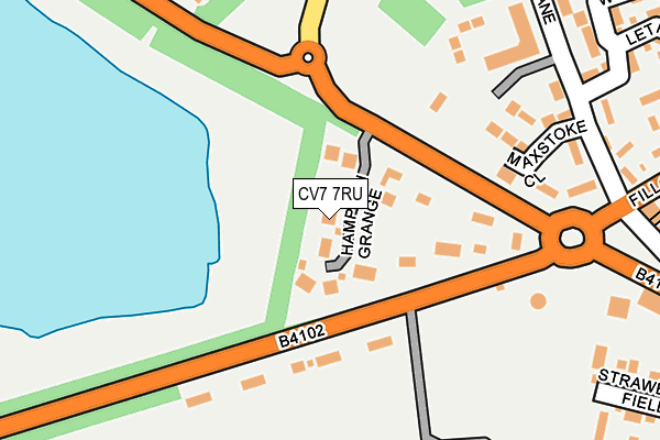 CV7 7RU map - OS OpenMap – Local (Ordnance Survey)