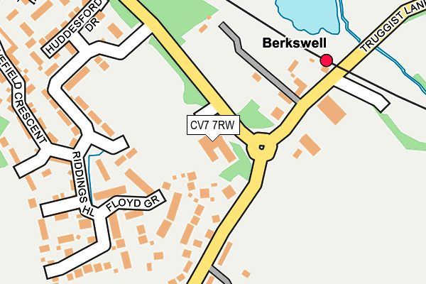 CV7 7RW map - OS OpenMap – Local (Ordnance Survey)