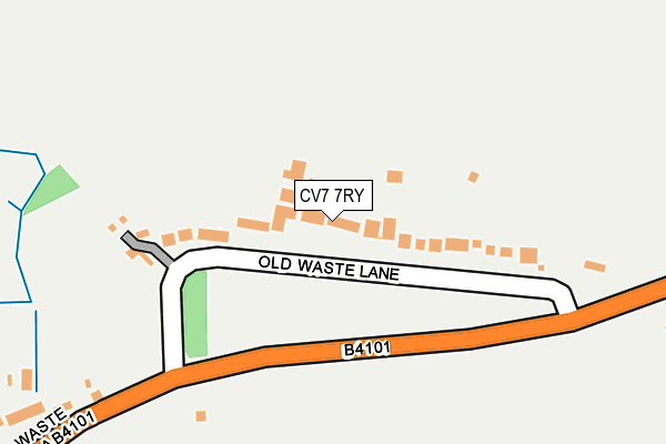CV7 7RY map - OS OpenMap – Local (Ordnance Survey)