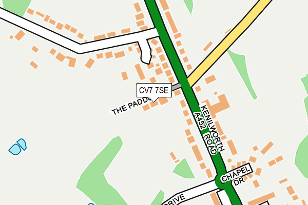 CV7 7SE map - OS OpenMap – Local (Ordnance Survey)