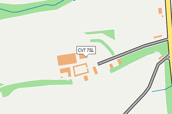 CV7 7SL map - OS OpenMap – Local (Ordnance Survey)